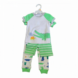 Little Me Adorable Zoo Reptile Pattern 2 sets of Pajamas Size 18 months